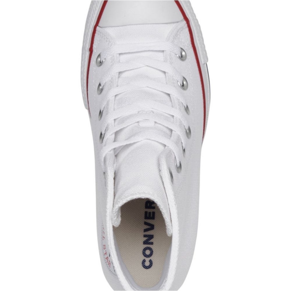 Converse‎ Chuck Taylor All Star Wedge Platform Sneakers- White - Picture 6 of 12